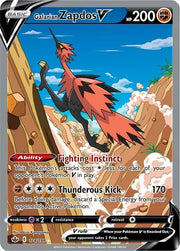 Galarian Zapdos V (Alternate Full Art) 174/198 (Chilling Reign)
