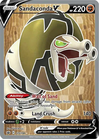Sandaconda V (Full Art) 175/198 · Holofoil (Chilling Reign)