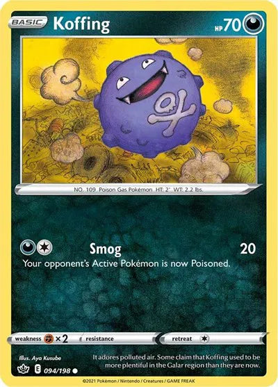 Koffing 094/198 · Reverse Holofoil (Chilling Reign)