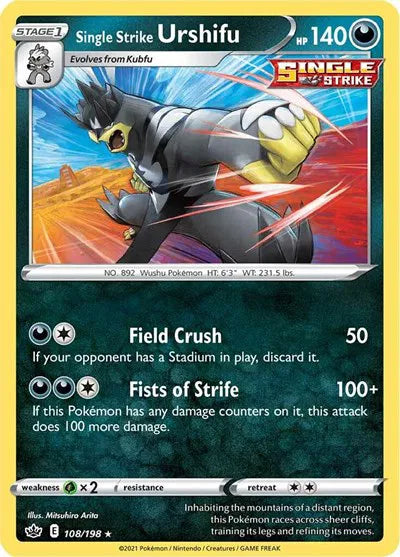 Single Strike Urshifu 108/198 Holo (Chilling Reign)