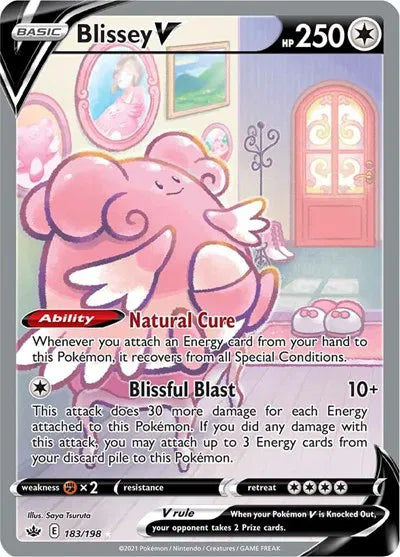 Blissey V (Alternate Full Art) 183/198 (Chilling Reign)