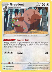 Greedent 128/198 · Reverse Holofoil (Chilling Reign)