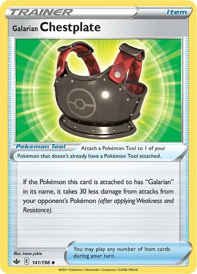 Galarian Chestplate 141/198 · Normal (Chilling Reign)