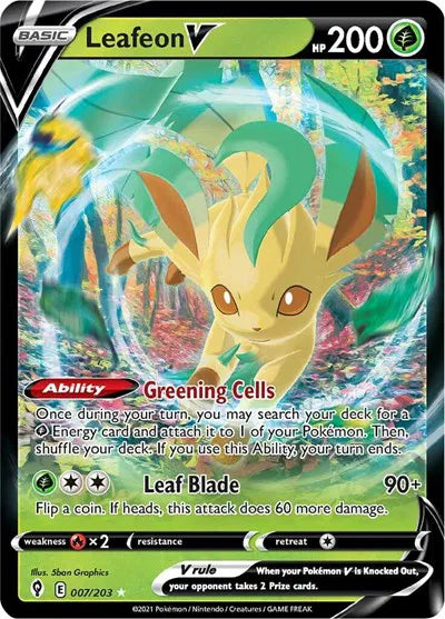 Leafeon V - SWSH07: Evolving Skies (SWSH07)