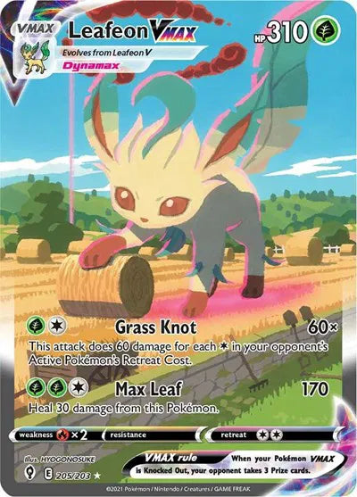 Leafeon VMAX (Alternate Art Secret) 205/203 · Holofoil (Evolving Skies)