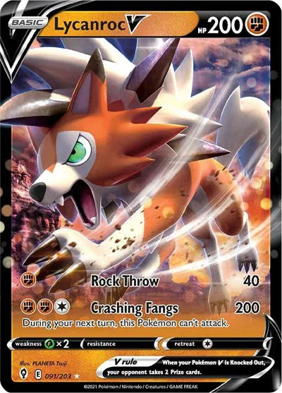 Lycanroc V 091/203 (Evolving Skies)