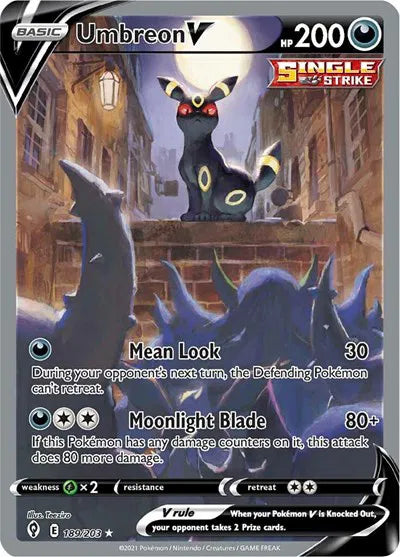 Umbreon V (Alternate Full Art) 189/203 (Evolving Skies)