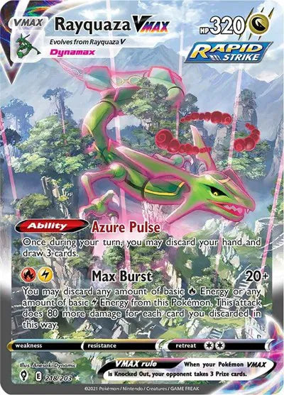 Rayquaza VMAX (Alternate Art Secret) 218/203 · Holofoil (Evolving Skies)