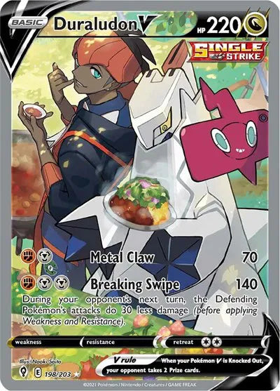 Duraludon V (Alternate Full Art) 198/203 · Holofoil (Evolving Skies)
