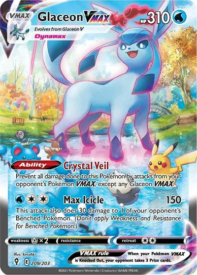 Glaceon VMAX (Alternate Art Secret) 209/203 · Holofoil (Evolving Skies)