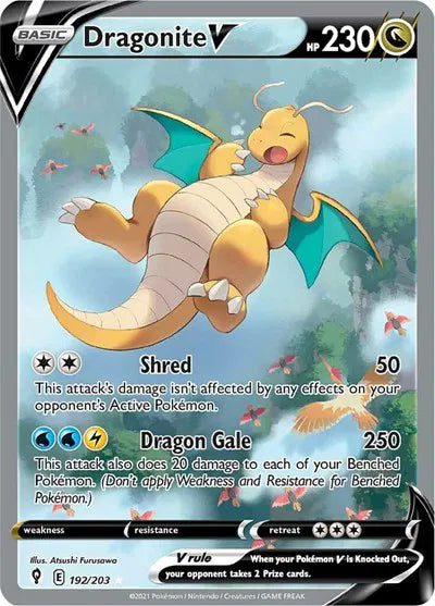 Dragonite V (Alternate Full Art) 192/203 (Evolving Skies)