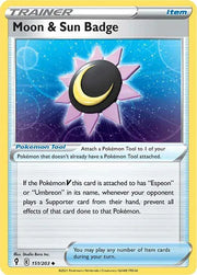 Moon & Sun Badge 151/203 · Normal (Evolving Skies)