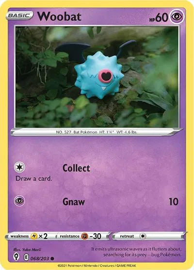 Woobat 068/203 · Normal (Evolving Skies)