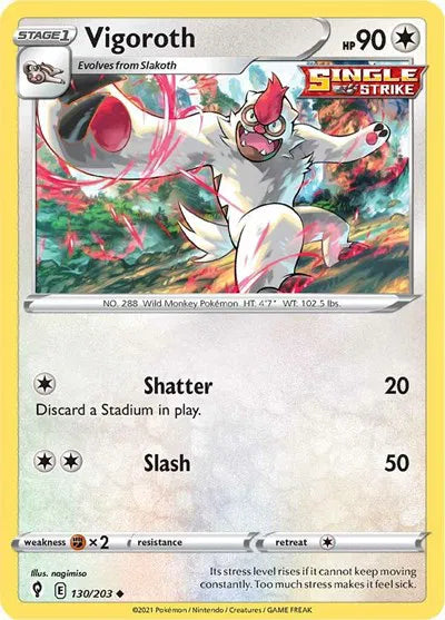Vigoroth 130/203 · Normal (Evolving Skies)