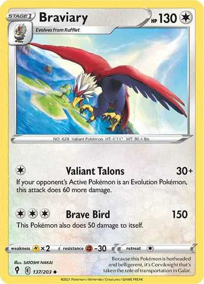 Braviary 137/203 · Normal (Evolving Skies)
