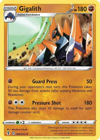 Gigalith 088/203 · Normal (Evolving Skies)