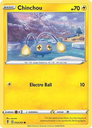 Chinchou 052/203 · Normal (Evolving Skies)