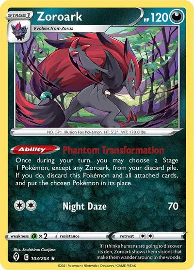 Zoroark 103/203 Holo (Evolving Skies)