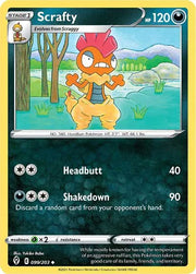 Scrafty 099/203 · Reverse Holofoil (Evolving Skies)