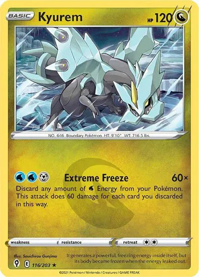 Kyurem 116/203 · Holofoil (Evolving Skies)