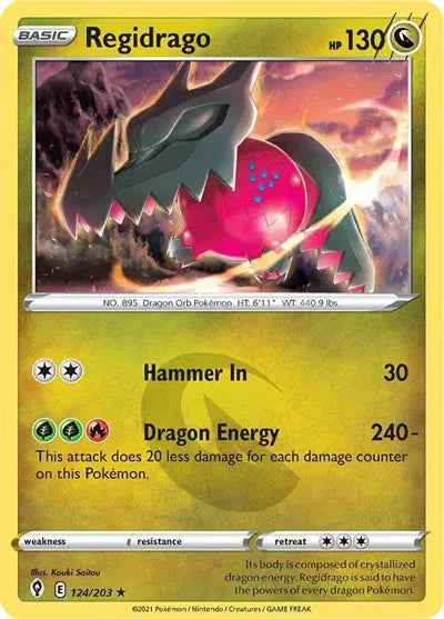 Regidrago 124/203 · Holofoil (Evolving Skies)