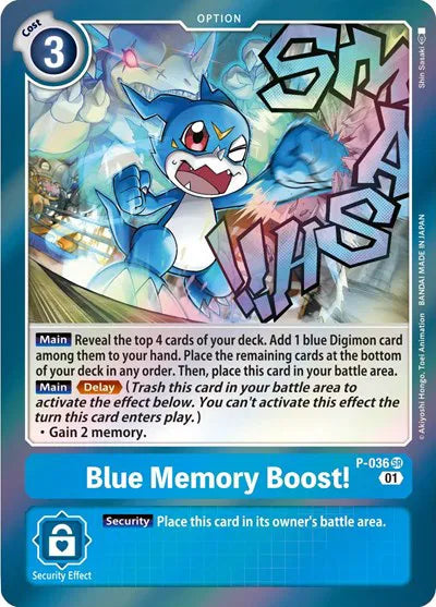 Blue Memory Boost! P-036 SR (Digimon Promotion Cards)