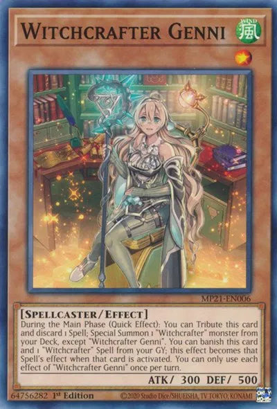 Witchcrafter Genni MP21-EN006 (2021 Tin of Ancient Battles)