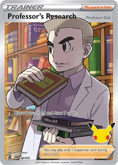 Professor's Research (Full Art) 024/025 · Holofoil (Celebrations)