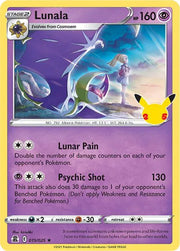 Lunala 015/025 · Holofoil (Celebrations)