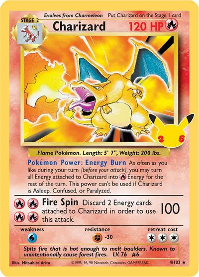 Charizard 4/102 (Celebrations: Classic Collection)