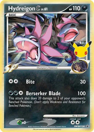 Hydreigon C lv.61 SWSH138 (Sword & Shield Promo)
