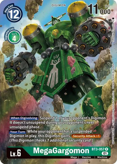 MegaGargomon (1-Year Anniversary Box Topper) BT3-057 R (Release Special Booster)