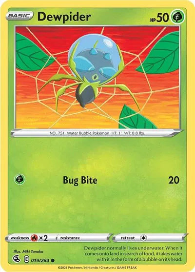 Dewpider 019/264 · Normal (Fusion Strike)