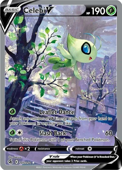 Celebi V (Alternate Full Art) 245/264 (Fusion Strike)