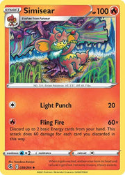 Simisear 038/264 · Reverse Holofoil (Fusion Strike)