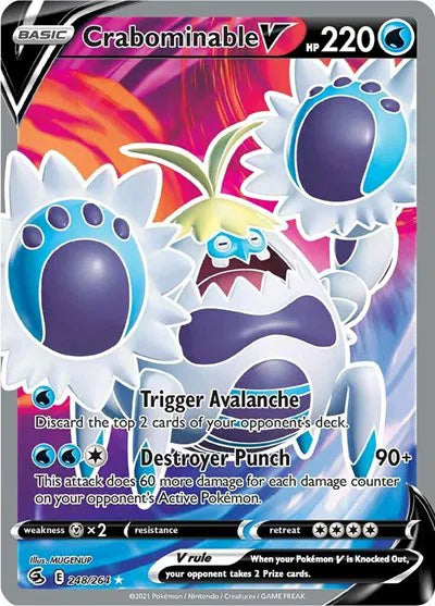 Crabominable V (Full Art) 248/264 · Holofoil (Fusion Strike)