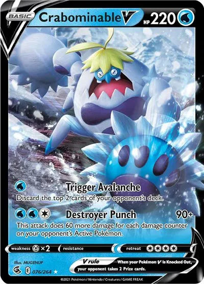 Crabominable V 076/264 (Fusion Strike)