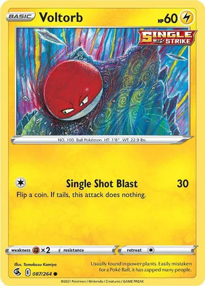 Voltorb - SWSH08: Fusion Strike (SWSH08) - Reverse holo