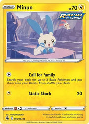 Minun 090/264 · Reverse Holofoil (Fusion Strike)