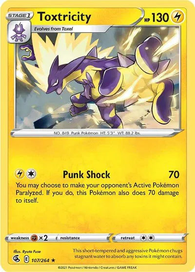 Toxtricity 107/264 Holo (Fusion Strike)