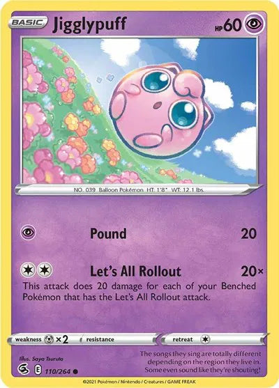 Jigglypuff 110/264 · Normal (Fusion Strike) 5