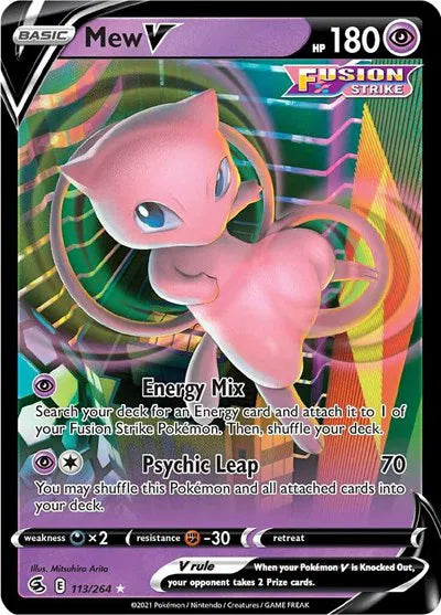 Mew V 113/264 (Fusion Strike)
