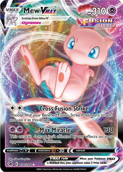 Mew VMAX Fusion Strike Ultra Rare 114/264
