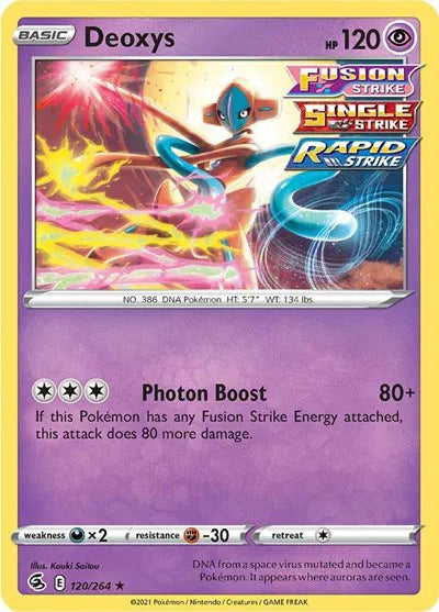 Deoxys 120/264 - Holo Rare (Fusion Strike)