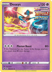 Deoxys 120/264 · Holofoil (Fusion Strike)
