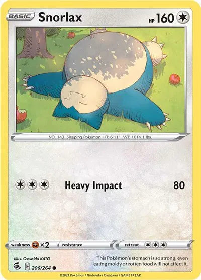Snorlax 206/264 · Normal (Fusion Strike)