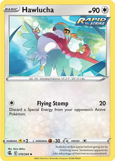 Hawlucha 216/264 · Normal (Fusion Strike)