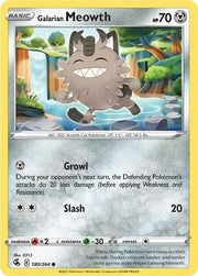 Galarian Meowth 180/264 · Normal (Fusion Strike)