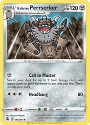 Galarian Perrserker 181/264 · Normal (Fusion Strike)