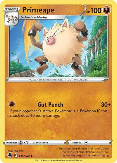 Primeape 134/264 · Normal (Fusion Strike)
